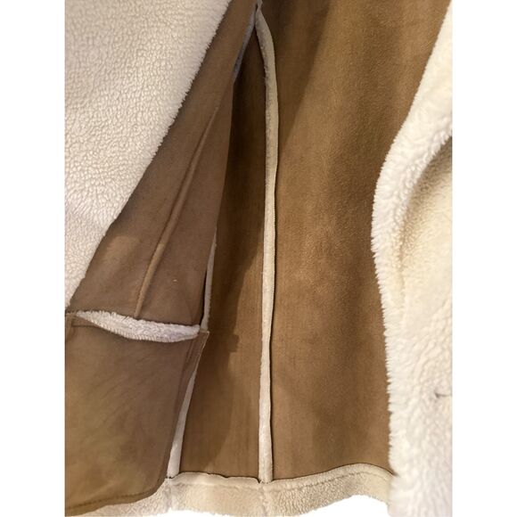 Treasure & Bond Women's Faux Fur Shearling Teddy Coat Jacket Cream Size Small - Picture 4 of 6